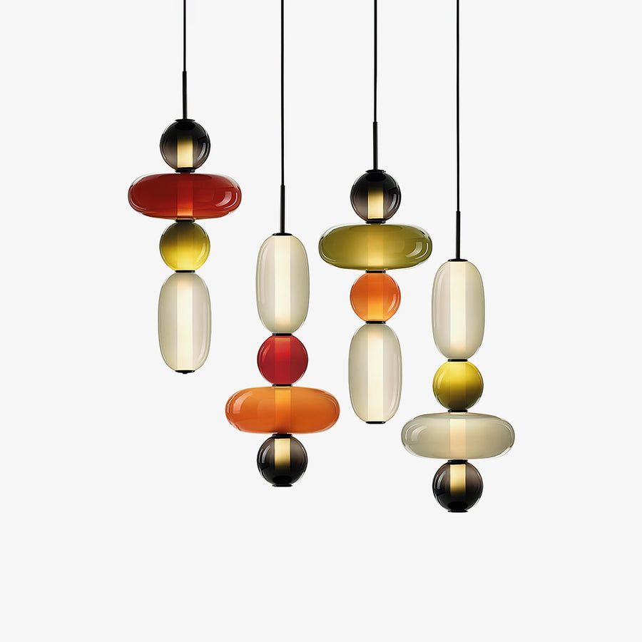 Candied Glass Pendant Light Fixture-Lighting > Pendant Lights-casanuva-casanuva