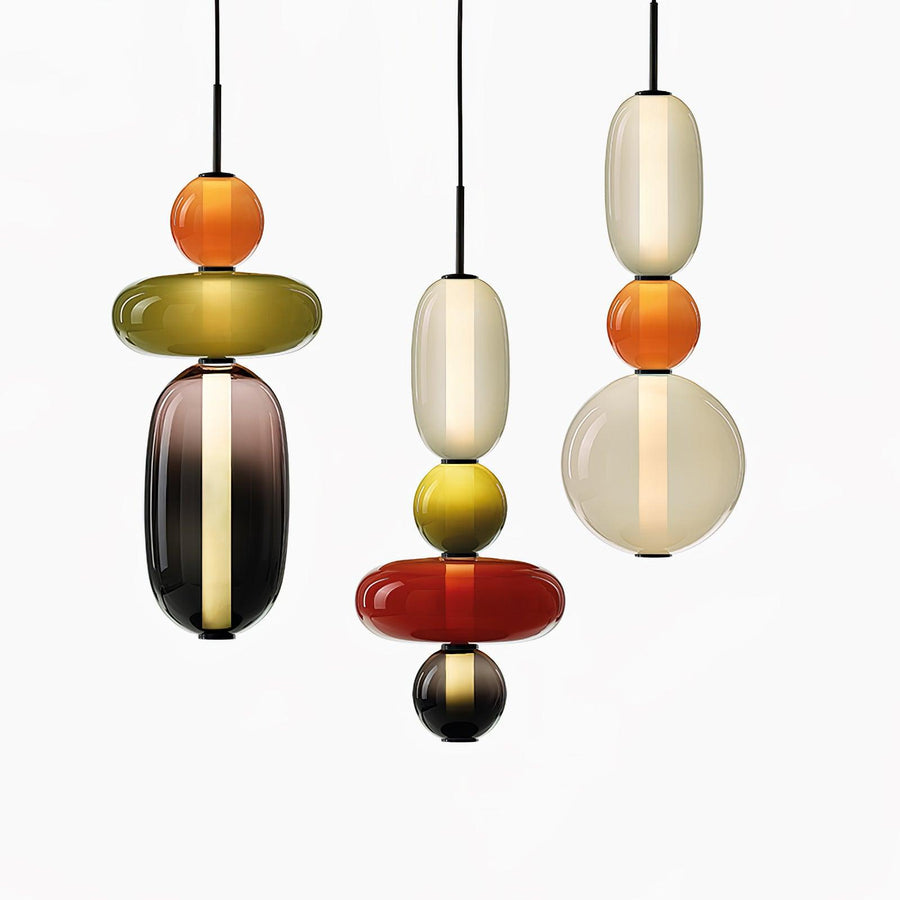 Candied Glass Pendant Light Fixture-Lighting > Pendant Lights-casanuva-casanuva