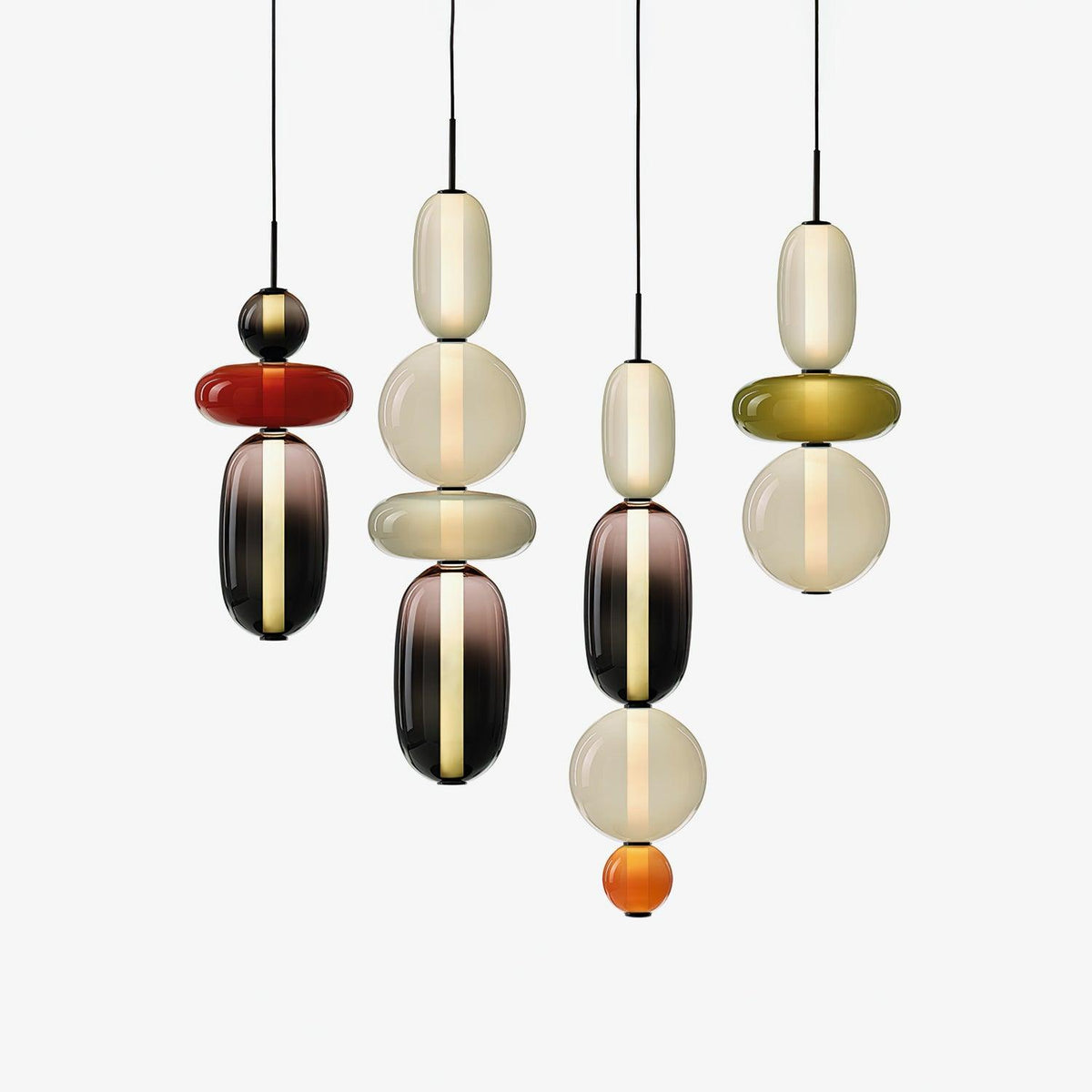 Candied Glass Pendant Light Fixture-Lighting > Pendant Lights-casanuva-casanuva
