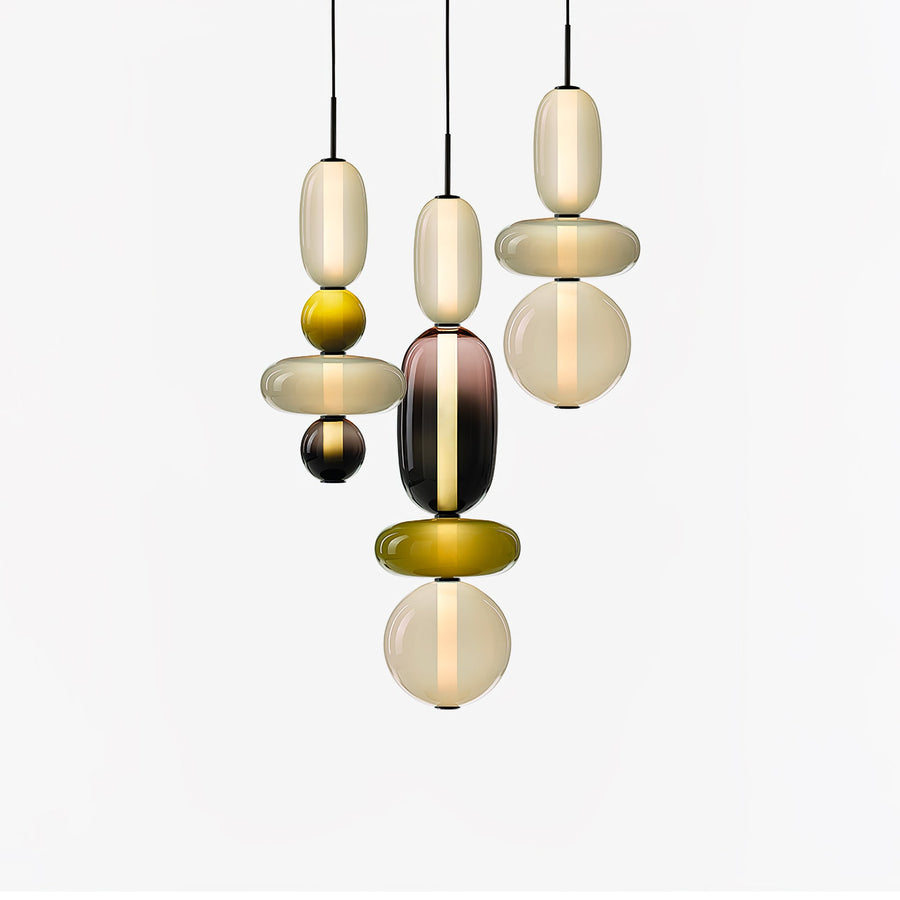 Candied Glass Pendant Light Fixture-Lighting > Pendant Lights-casanuva-casanuva