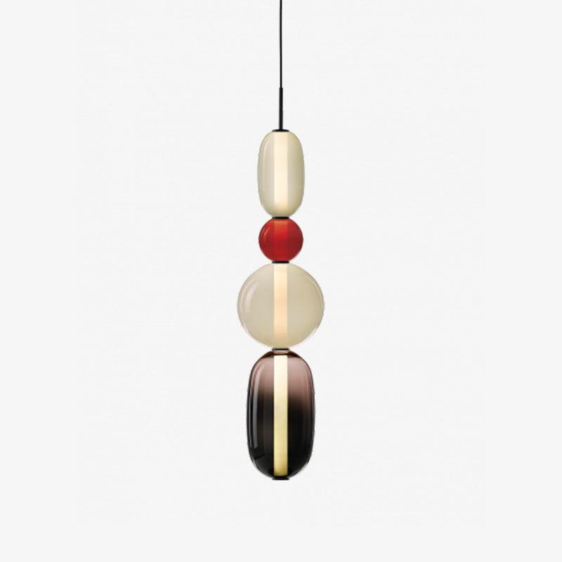 Candied Glass Pendant Light Fixture-Lighting > Pendant Lights-casanuva-Ø16cmx76cm-Warm Light-Colorful-casanuva