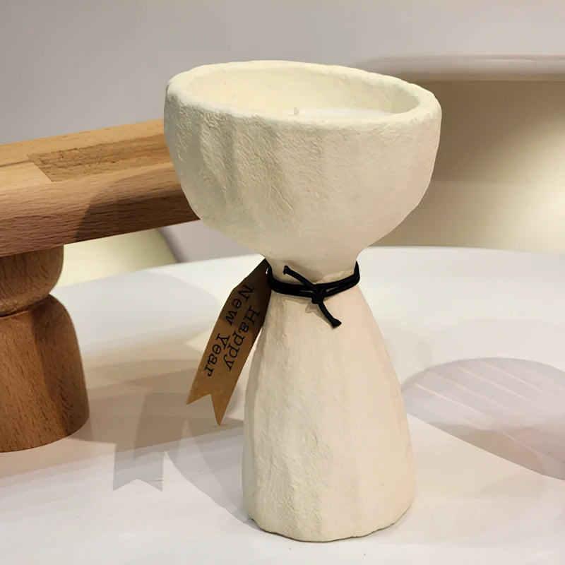 Candle Holder Stone Finish-Home Decor > Candle Holders-casanuva-casanuva