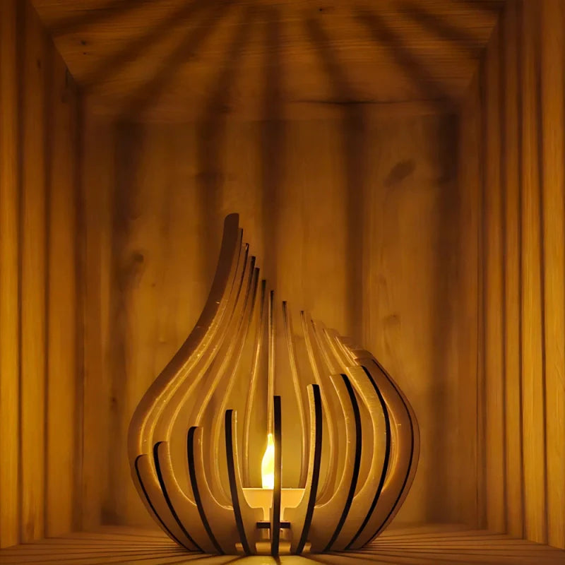 Candle Holder with Glimmering Finish-Home Decor > Candle Holders-casanuva-casanuva