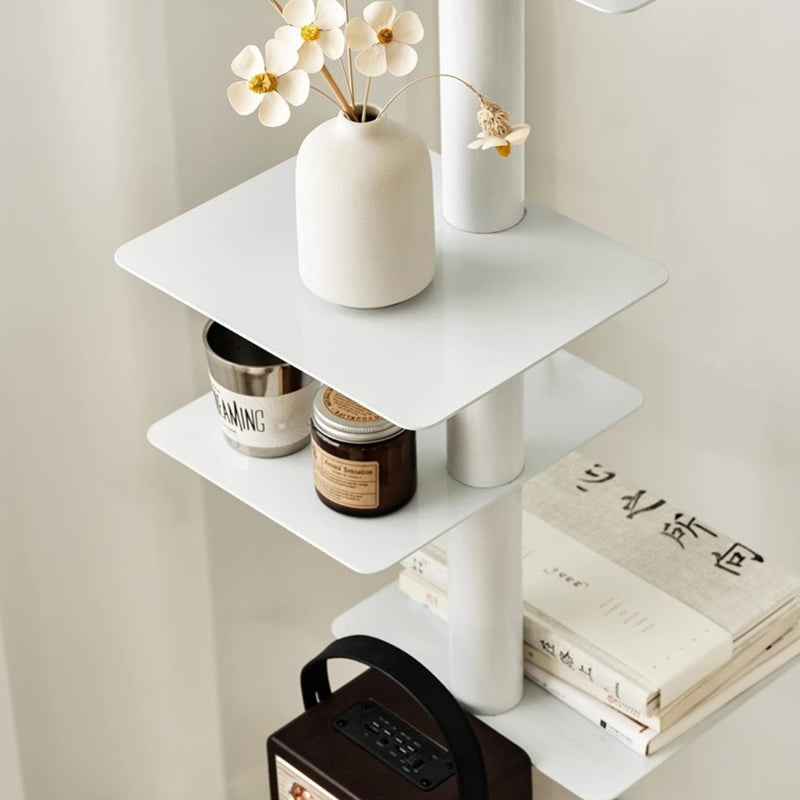 Carbon Steel Spiral Bookshelf 9-Tier Corner Display Rack for Home Office-Furniture > Bookshelves-casanuva-casanuva