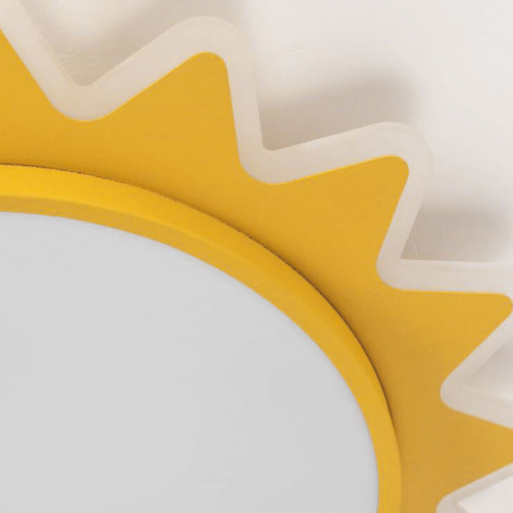Cartoon Sun Shaped LED Ceiling Light Flush Mount Fixture-Lighting > Ceiling Lights-casanuva-casanuva