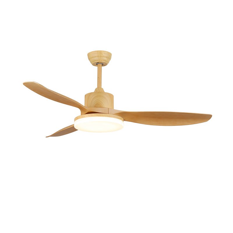 Ceiling Fan Light 48 Inch 52 Inch Keltis-Lighting > Ceiling Lights-casanuva-48" x H 11.8"-Nature Wood Dark-Three-Color Changing-casanuva