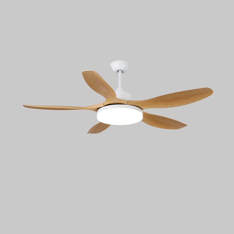 Ceiling Fan Light 48 Inch 52 Inch Keltis-Lighting > Ceiling Lights-casanuva-52" x H 11.8"-Nature Wood Grain & White-3-Color Changeable-casanuva