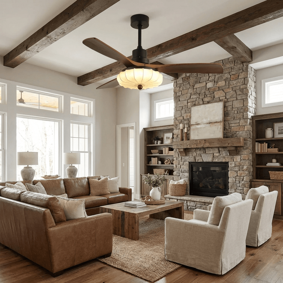 Ceiling Fan Light Lotus Bloom Design-Lighting > Ceiling Lights-casanuva-casanuva