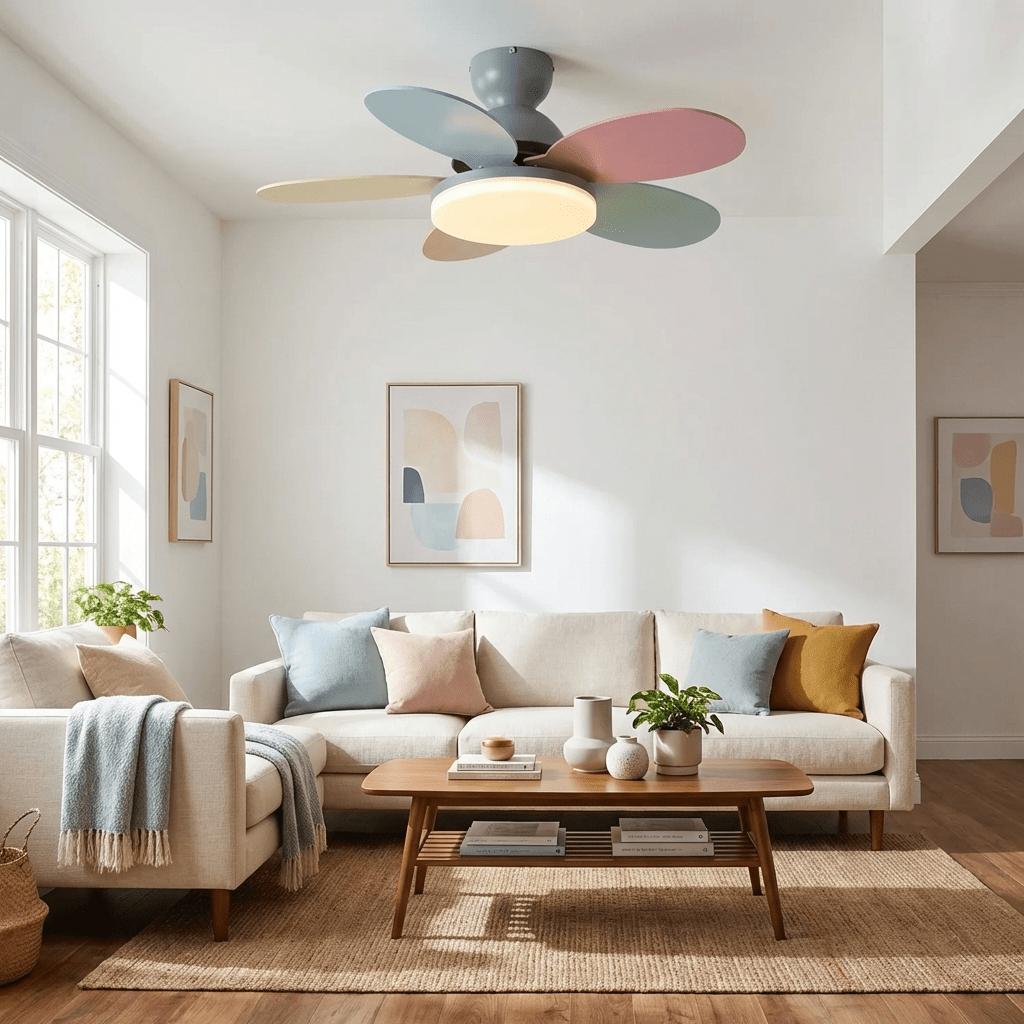 Ceiling Fan Light with Dimmable LED and Modern Design-Lighting > Ceiling Lights-casanuva-casanuva