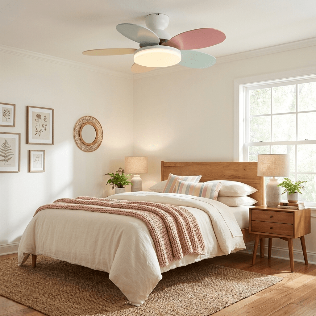 Ceiling Fan Light with Dimmable LED and Modern Design-Lighting > Ceiling Lights-casanuva-casanuva