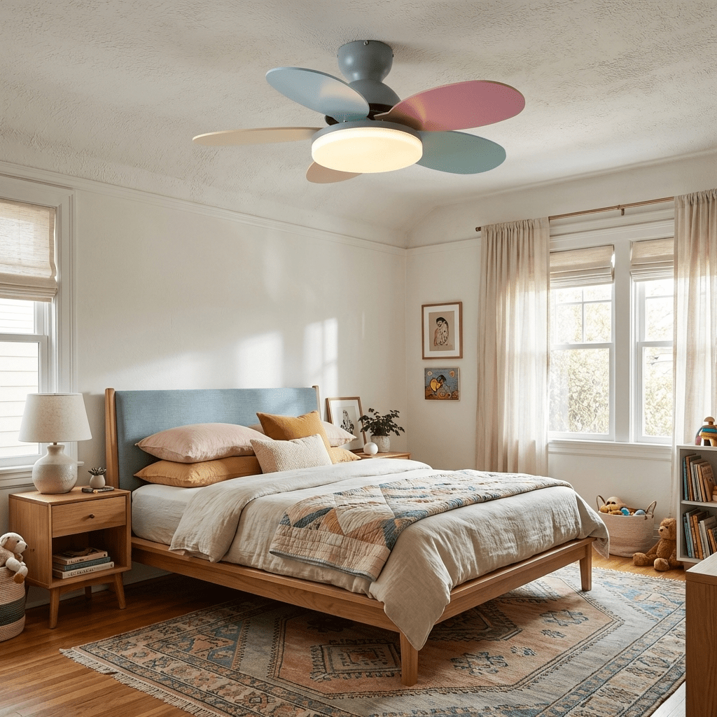 Ceiling Fan Light with Dimmable LED and Modern Design-Lighting > Ceiling Lights-casanuva-casanuva