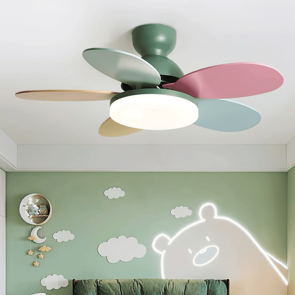 Ceiling Fan Light with Dimmable LED and Modern Design-Lighting > Ceiling Lights-casanuva-casanuva