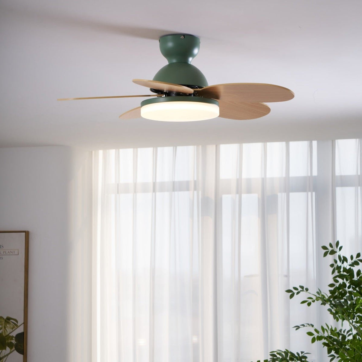 Ceiling Fan Light with Dimmable LED and Modern Design-Lighting > Ceiling Lights-casanuva-casanuva