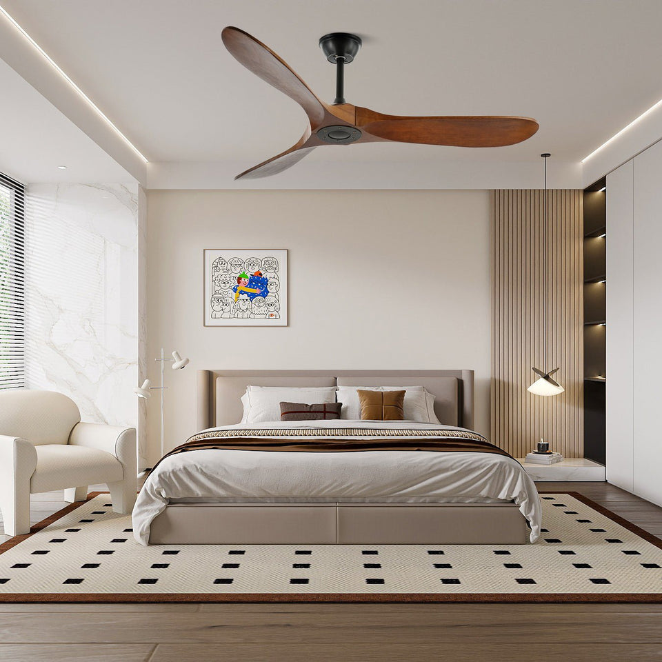 Ceiling Fan with Remote Control and Energy Efficient Design-Lighting > Ceiling Lights-casanuva-casanuva
