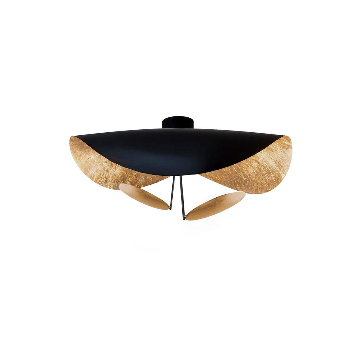 Ceiling Light Fixture Modern Design LED-Lighting > Ceiling Lights-casanuva-39.4" x H 15.7"-Black Gold-Warm Light-casanuva