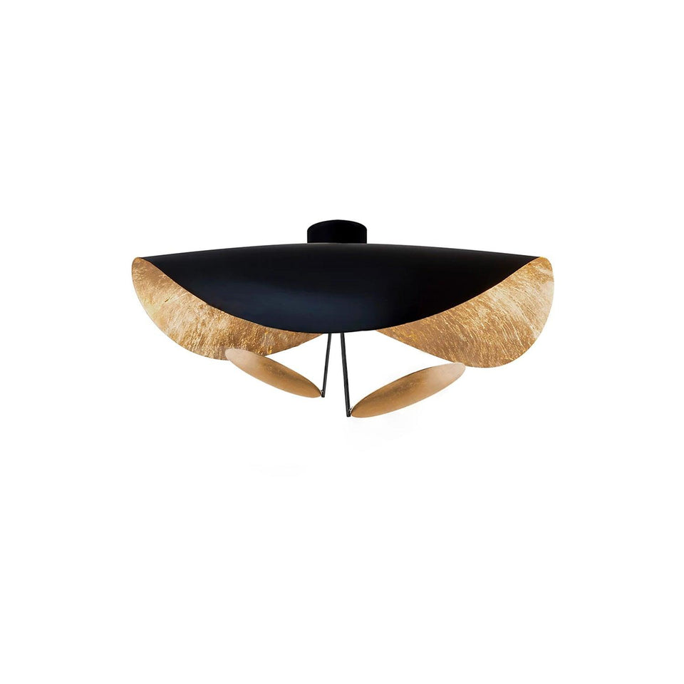 Ceiling Light Fixture Modern Design LED-Lighting > Ceiling Lights-casanuva-39.4" x H 15.7"-Black Gold-Warm Light-casanuva