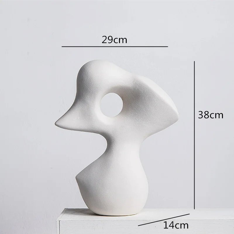 Ceramic Abstract Decorative Sculpture-Home Decor > Sculptures & Figurines-casanuva-casanuva