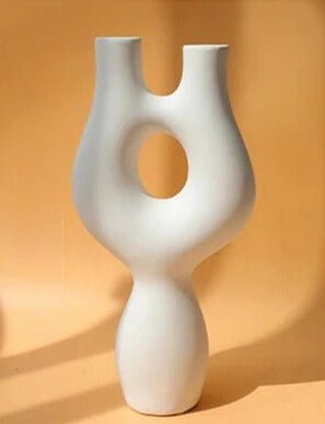 Ceramic Abstract Decorative Sculpture-Home Decor > Sculptures & Figurines-casanuva-White Wave-casanuva