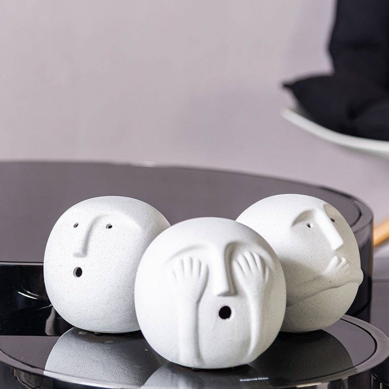 Ceramic Abstract Sculpture Minimalist Bora Design-Home Decor > Sculptures & Figurines-casanuva-casanuva