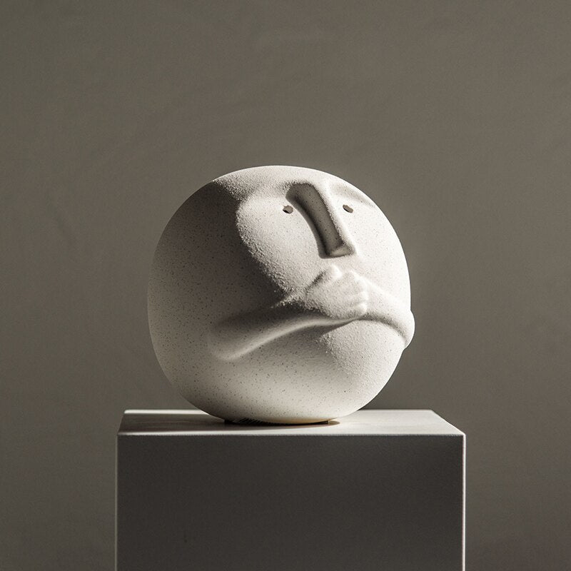 Ceramic Abstract Sculpture Minimalist Bora Design-Home Decor > Sculptures & Figurines-casanuva-casanuva