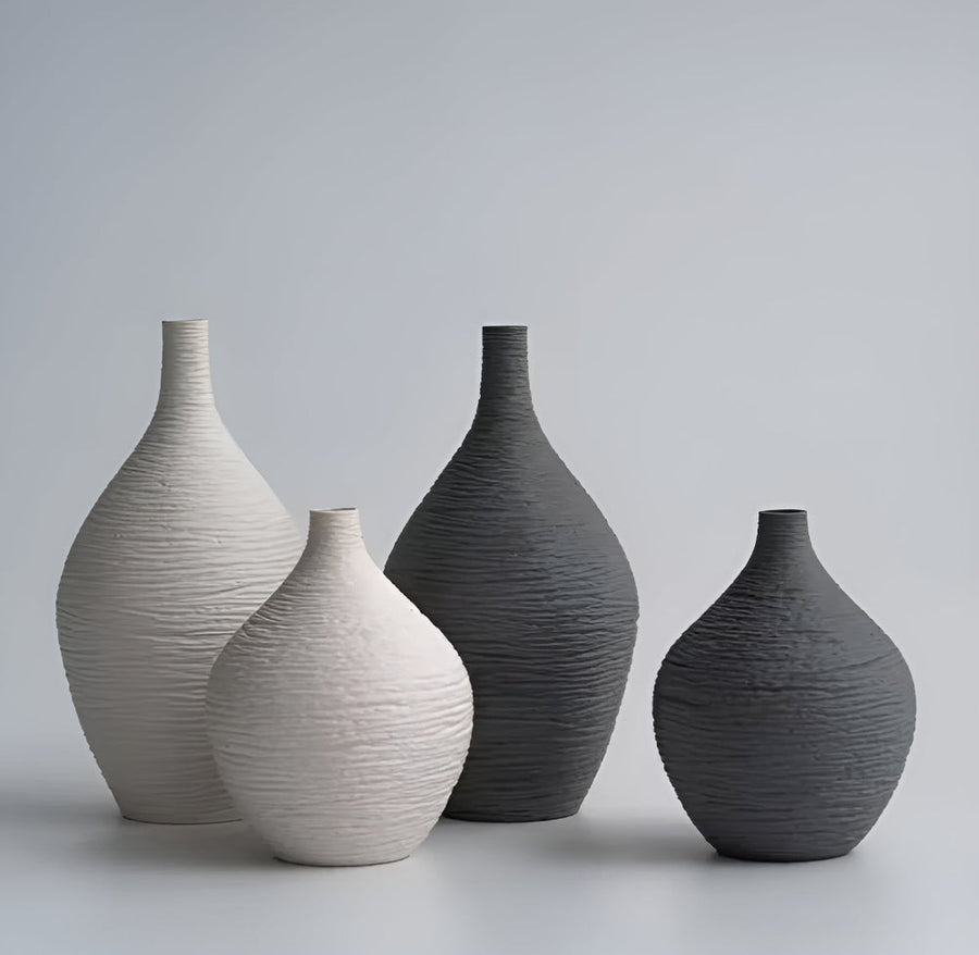 Ceramic Art Vase Earthline Design-Home Decor > Vases-casanuva-casanuva
