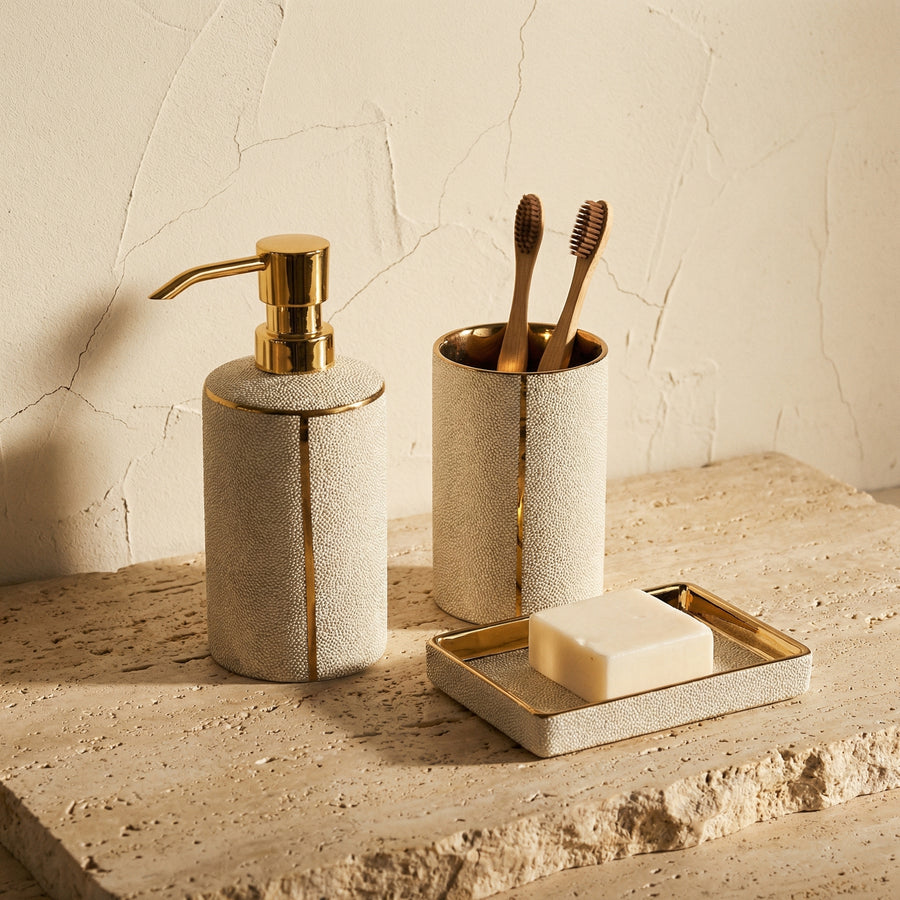Ceramic Bathroom Accessories Set for Elegant Organization-Bedding & Bath > Bathroom Accessories-casanuva-casanuva