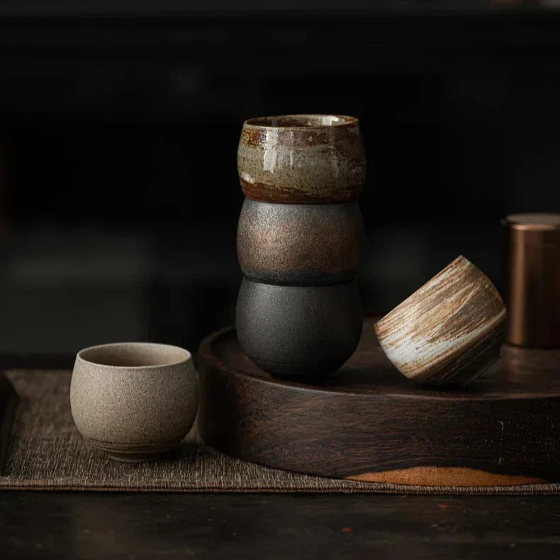 Ceramic Espresso Cups Set of Small Coffee Mugs-Kitchen & Dining > Tableware-casanuva-casanuva