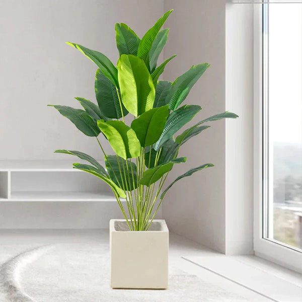 Ceramic Flower Pot with Metal Stand Modern Minimalist Design-Home Decor > Decorative Accessories-casanuva-casanuva