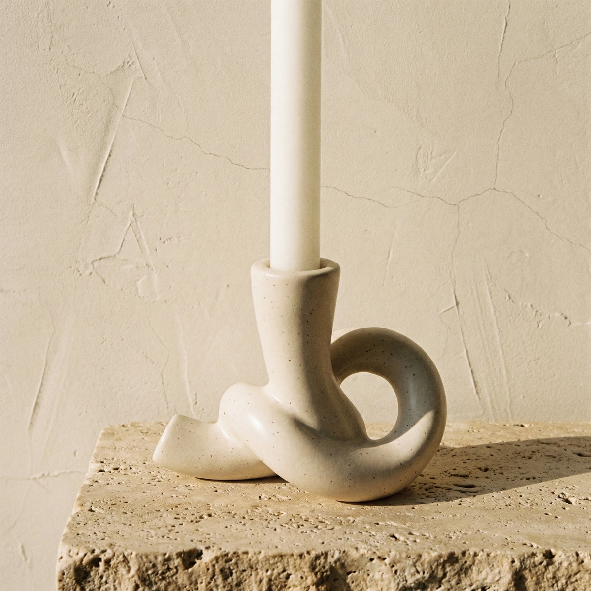Ceramic Knot Candle Holder-Home Decor > Candle Holders-casanuva-casanuva