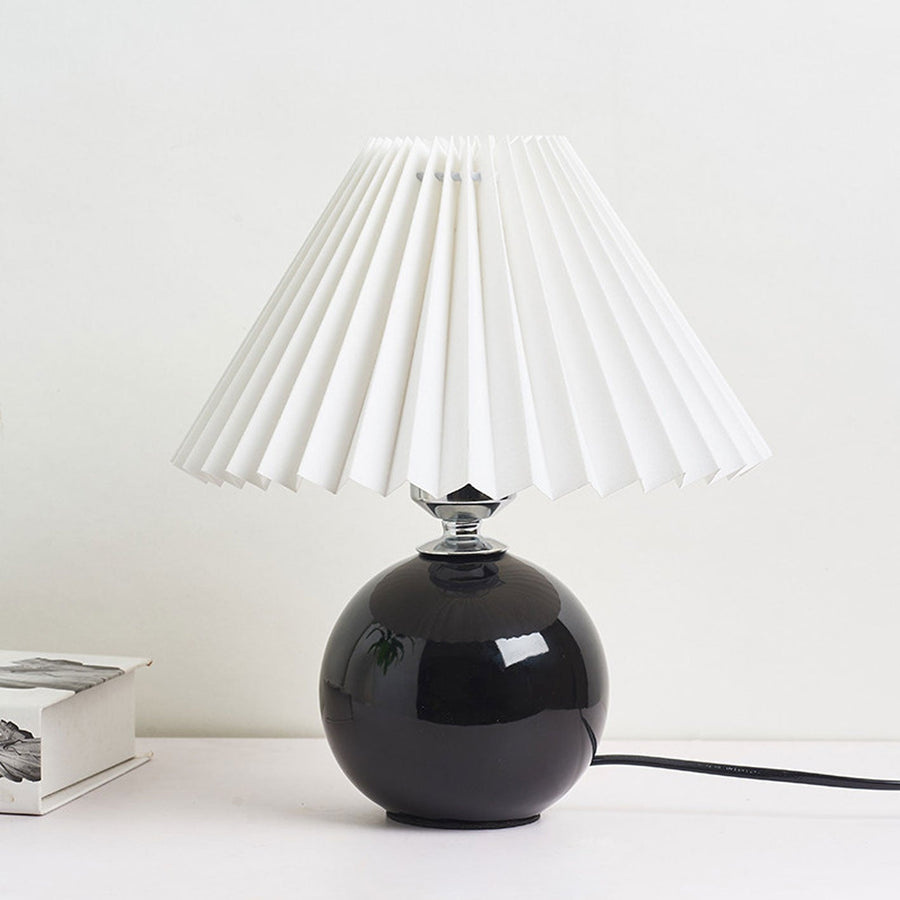 Ceramic Table Lamp with Fabric Shade in Multiple Colors-Lighting > Table Lamps-casanuva-casanuva