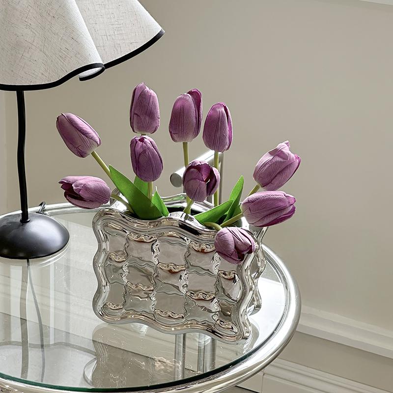 Ceramic Tulip Vase Set-Home Decor > Vases-casanuva-casanuva