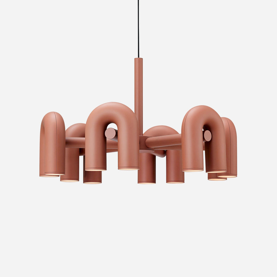 Chandelier with Colorful Glass Accents-Lighting > Chandeliers & Pendant Lights-casanuva-casanuva