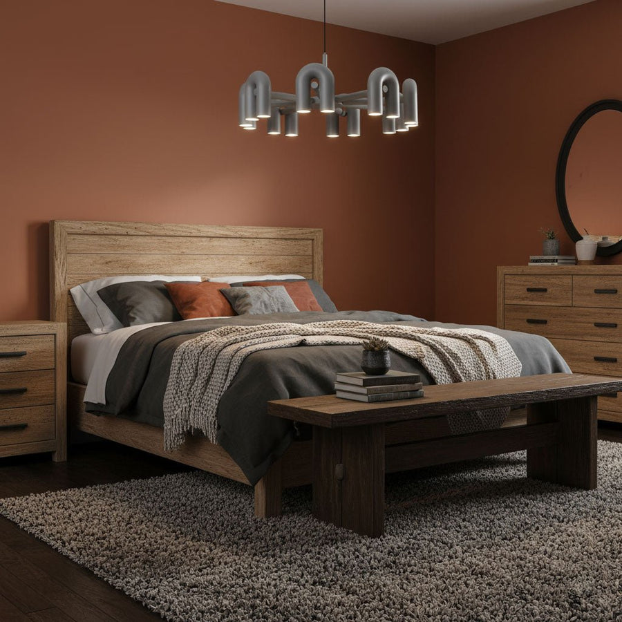 Chandelier with Colorful Glass Accents-Lighting > Chandeliers & Pendant Lights-casanuva-casanuva