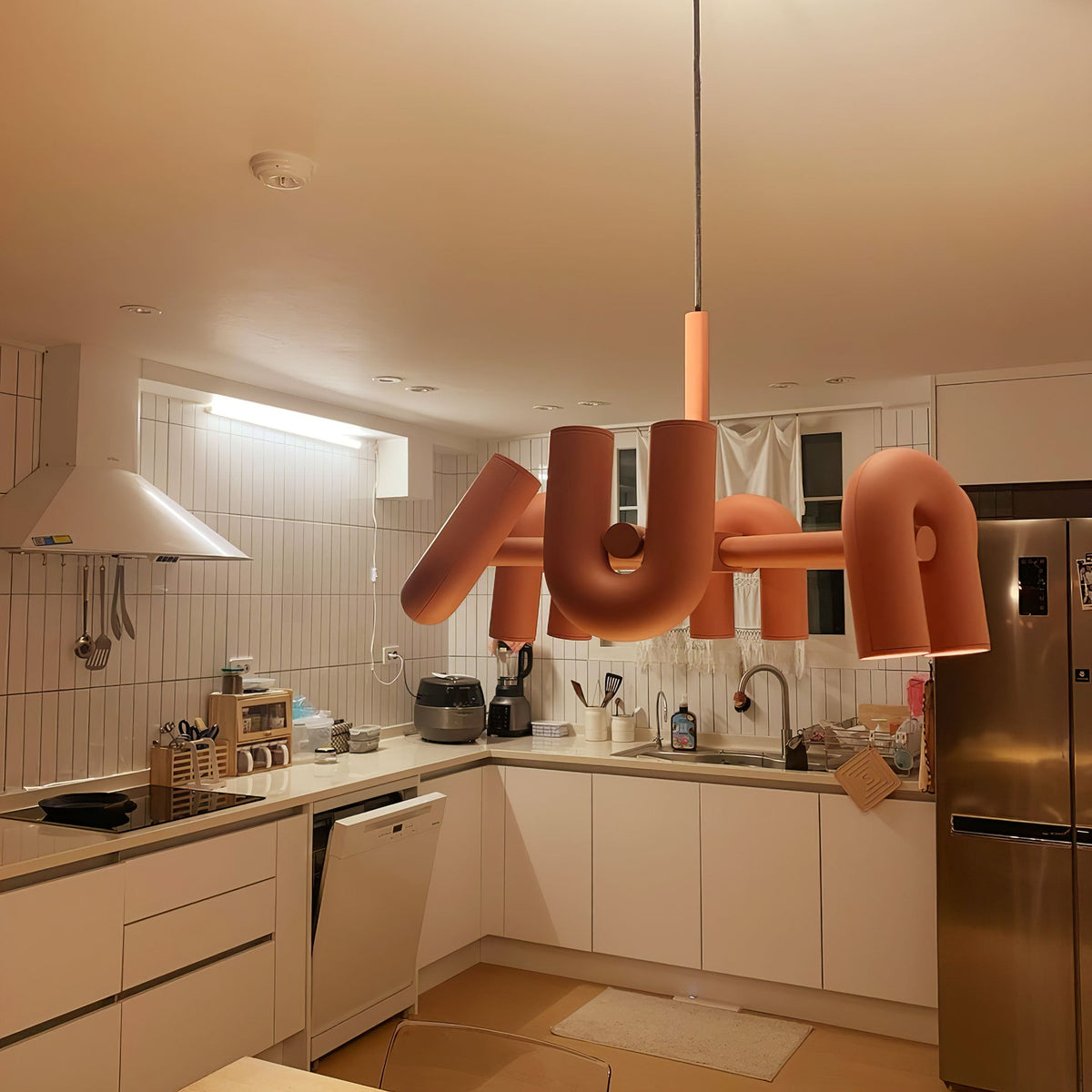 Chandelier with Colorful Glass Accents-Lighting > Chandeliers & Pendant Lights-casanuva-casanuva
