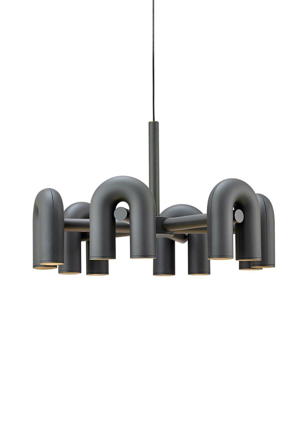 Chandelier with Colorful Glass Accents-Lighting > Chandeliers & Pendant Lights-casanuva-casanuva
