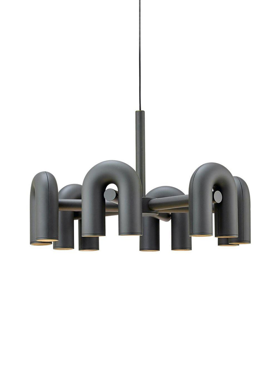 Chandelier with Colorful Glass Accents-Lighting > Chandeliers & Pendant Lights-casanuva-casanuva