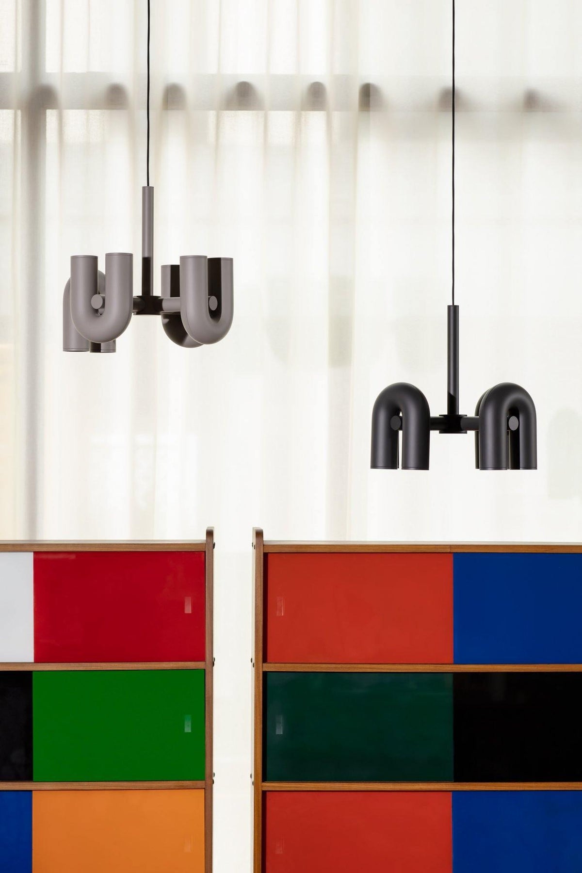 Chandelier with Colorful Glass Accents-Lighting > Chandeliers & Pendant Lights-casanuva-casanuva
