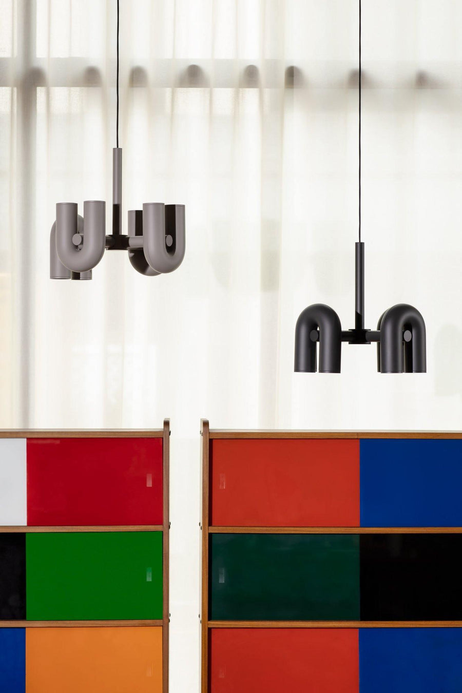 Chandelier with Colorful Glass Accents-Lighting > Chandeliers & Pendant Lights-casanuva-casanuva