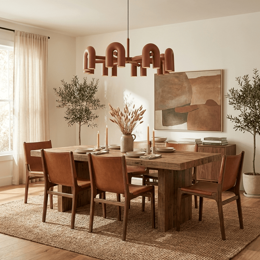Chandelier with Colorful Glass Accents-Lighting > Chandeliers & Pendant Lights-casanuva-casanuva