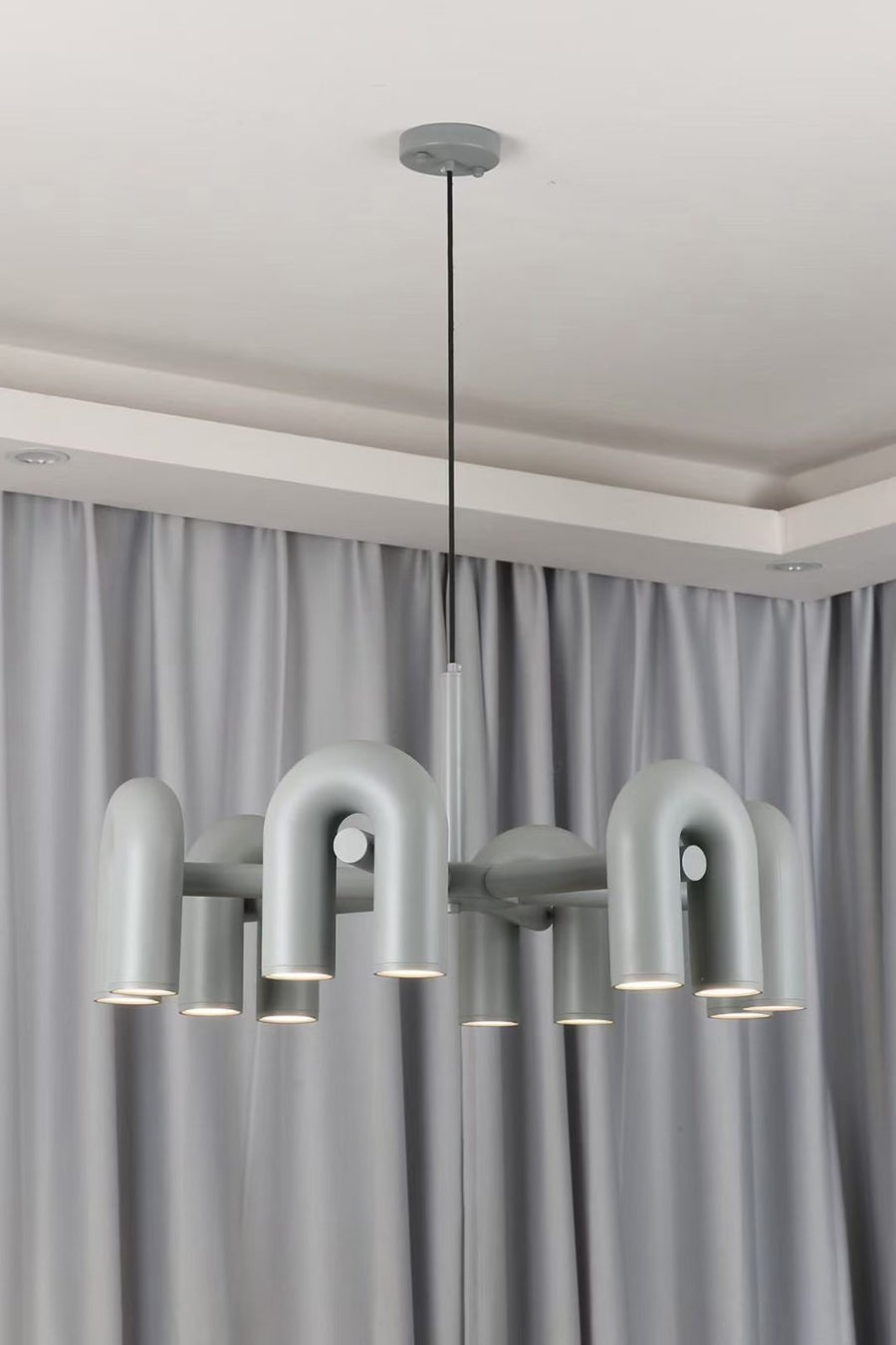 Chandelier with Colorful Glass Accents-Lighting > Chandeliers & Pendant Lights-casanuva-casanuva