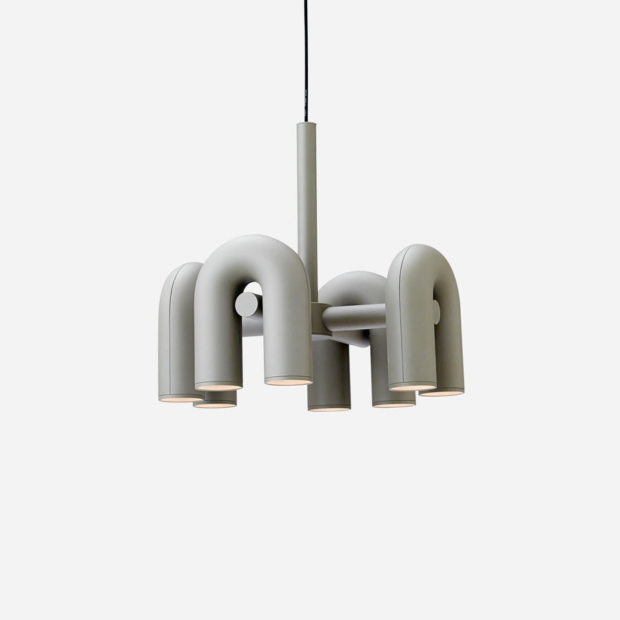 Chandelier with Colorful Glass Accents-Lighting > Chandeliers & Pendant Lights-casanuva-casanuva