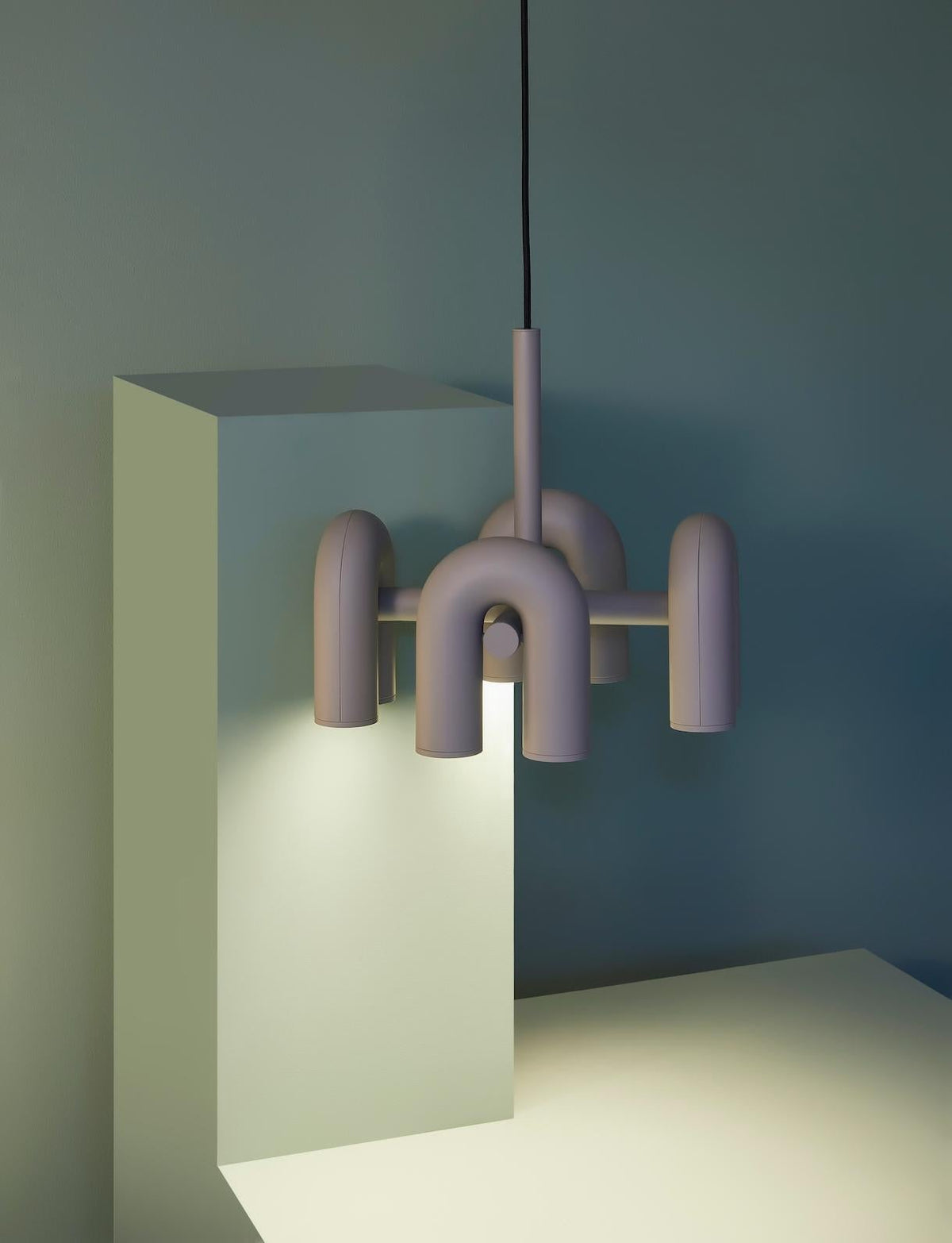 Chandelier with Colorful Glass Accents-Lighting > Chandeliers & Pendant Lights-casanuva-casanuva