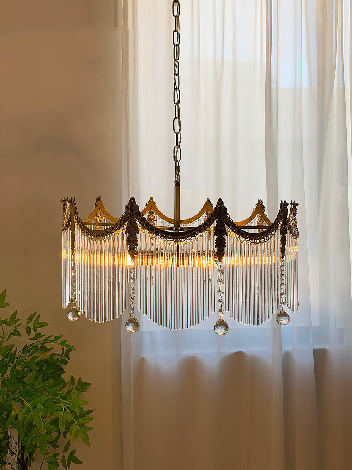 Chandelier with Crystal Accents-Lighting > Chandeliers & Pendant Lights-casanuva-casanuva