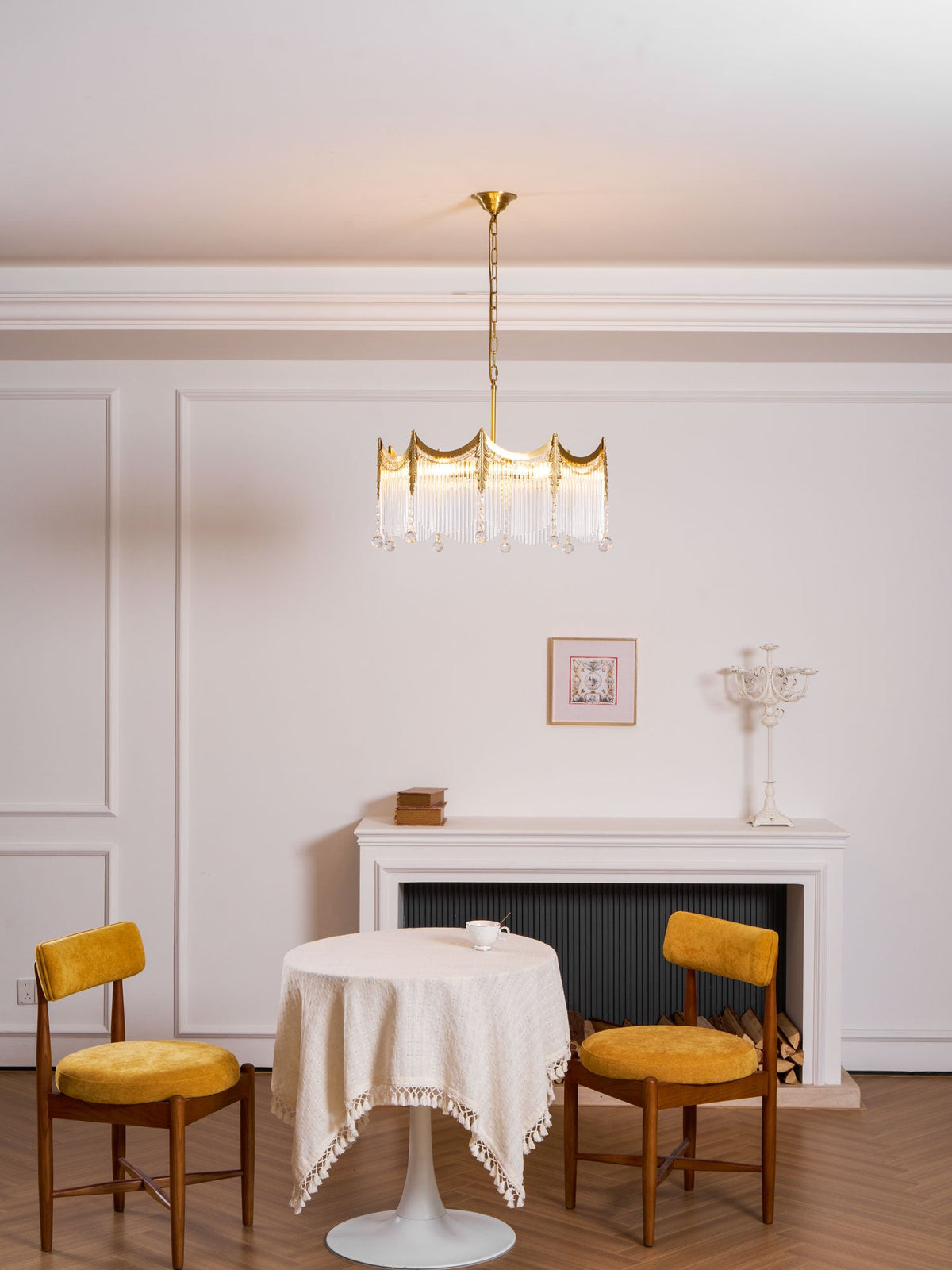 Chandelier with Crystal Accents-Lighting > Chandeliers & Pendant Lights-casanuva-casanuva