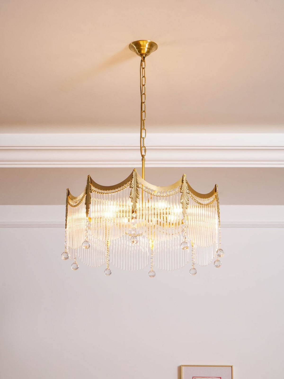 Chandelier with Crystal Accents-Lighting > Chandeliers & Pendant Lights-casanuva-casanuva
