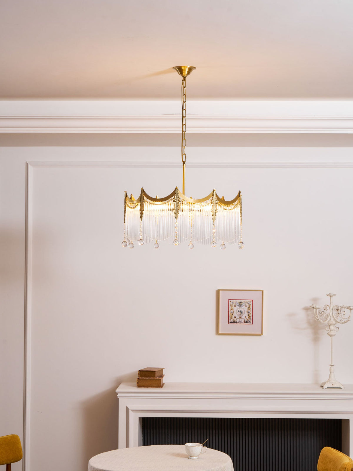 Chandelier with Crystal Accents-Lighting > Chandeliers & Pendant Lights-casanuva-casanuva