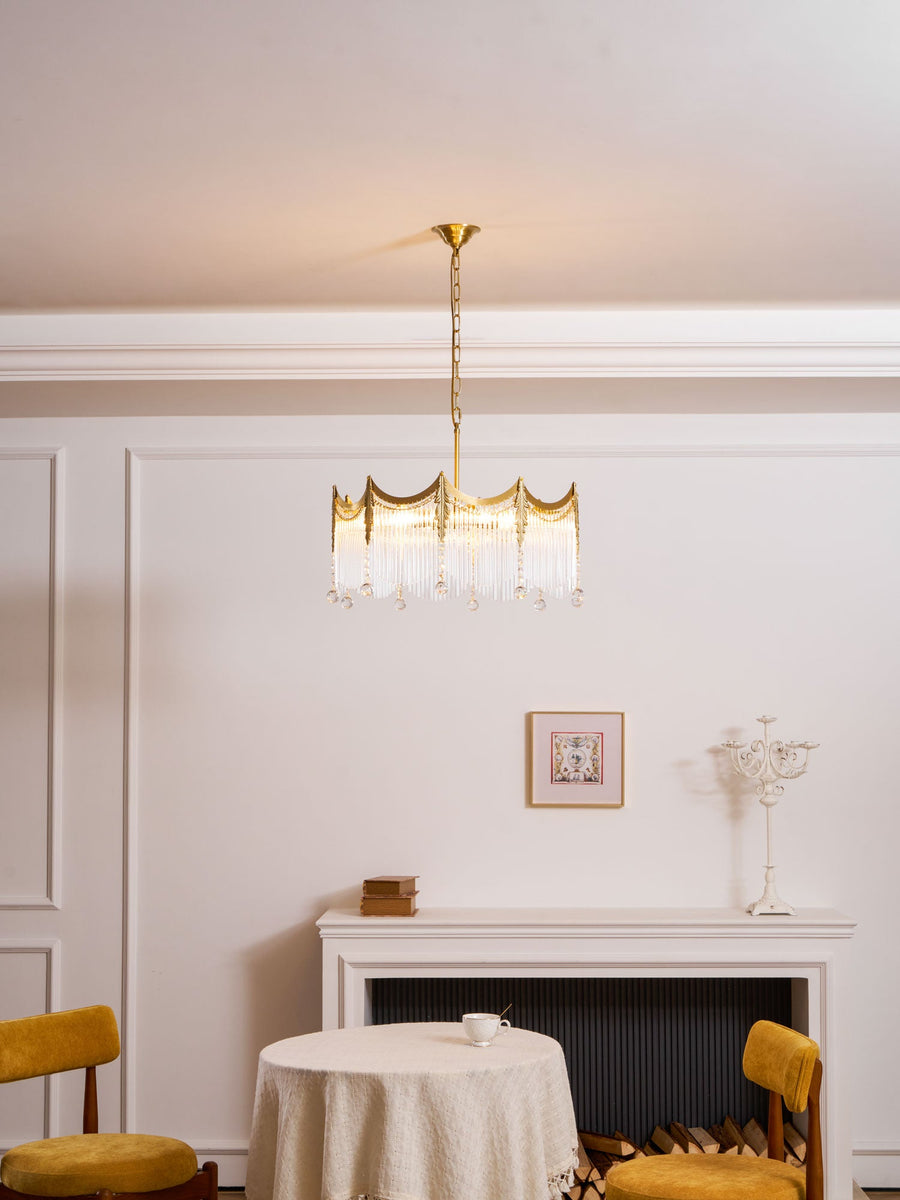 Chandelier with Crystal Accents-Lighting > Chandeliers & Pendant Lights-casanuva-casanuva