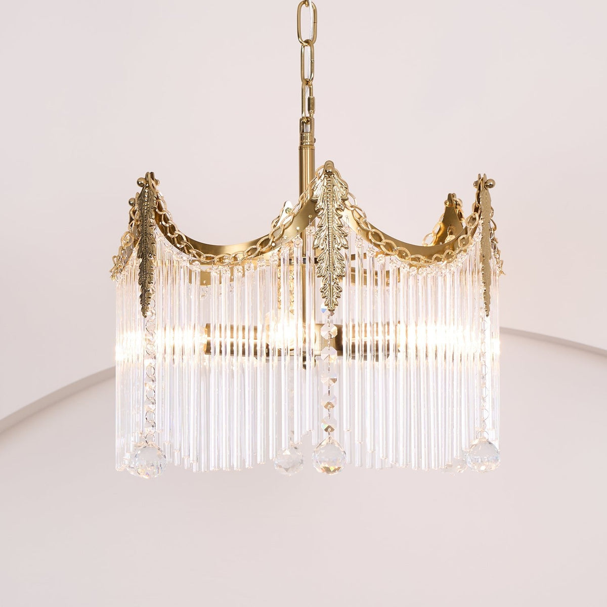 Chandelier with Crystal Accents-Lighting > Chandeliers & Pendant Lights-casanuva-casanuva