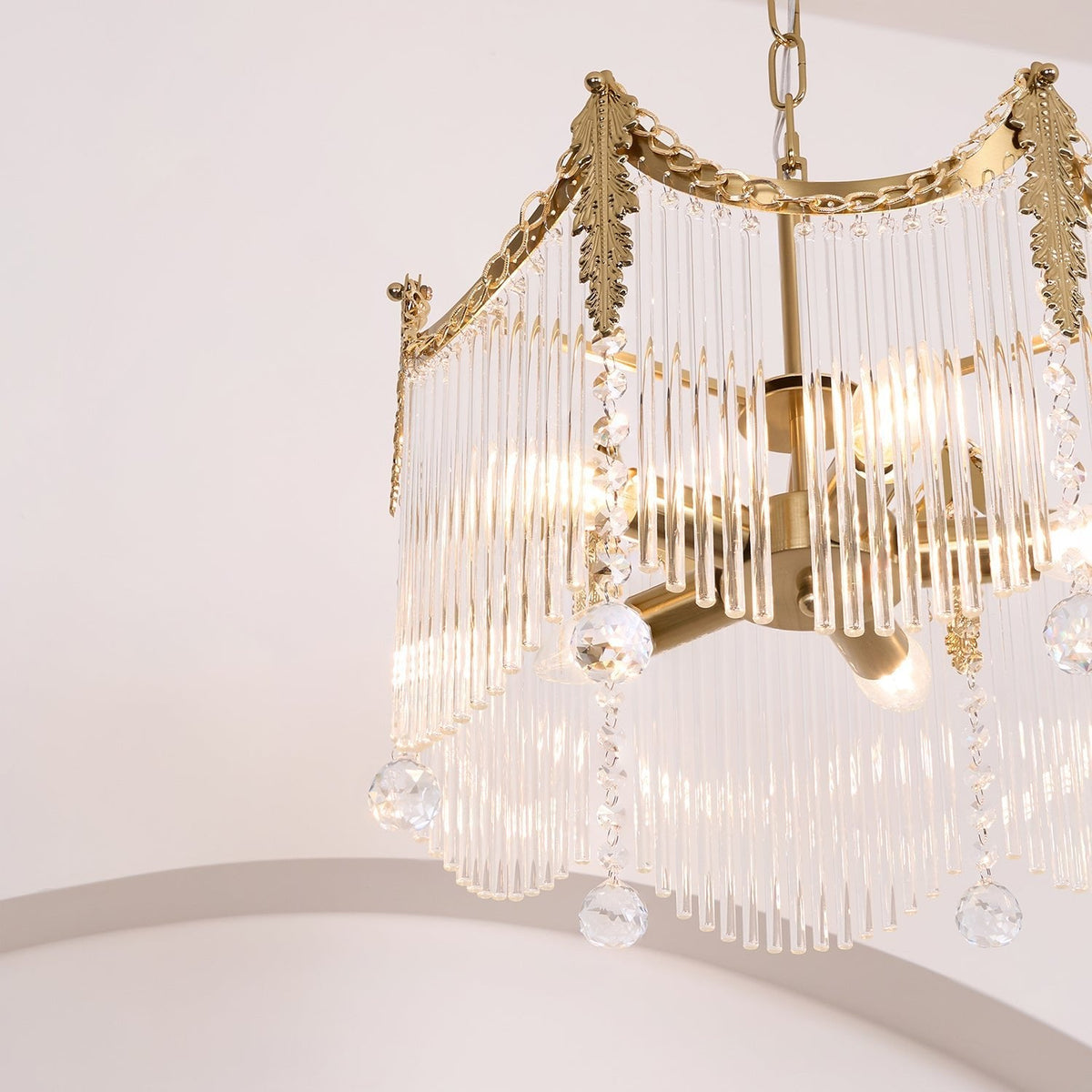 Chandelier with Crystal Accents-Lighting > Chandeliers & Pendant Lights-casanuva-casanuva