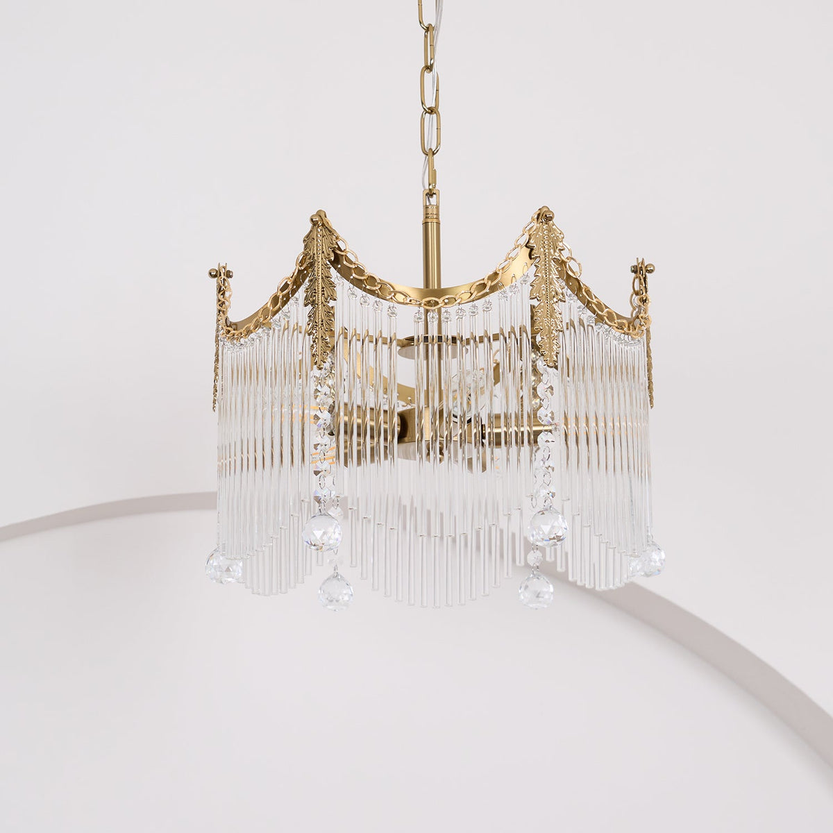 Chandelier with Crystal Accents-Lighting > Chandeliers & Pendant Lights-casanuva-casanuva